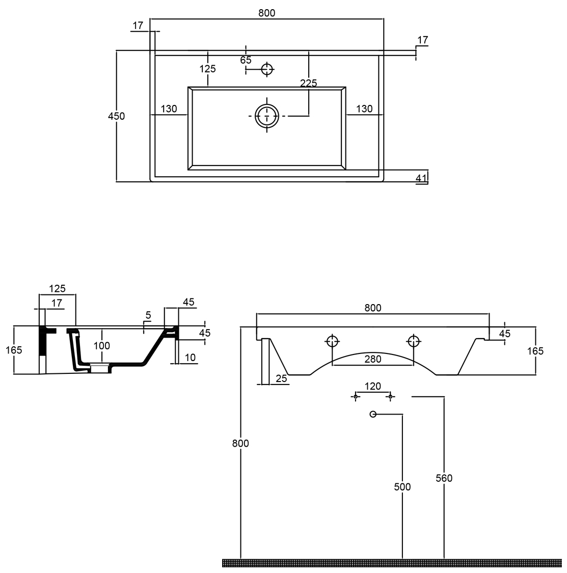 Sanwerk Mindal MV0000889 Габаритные размеры
