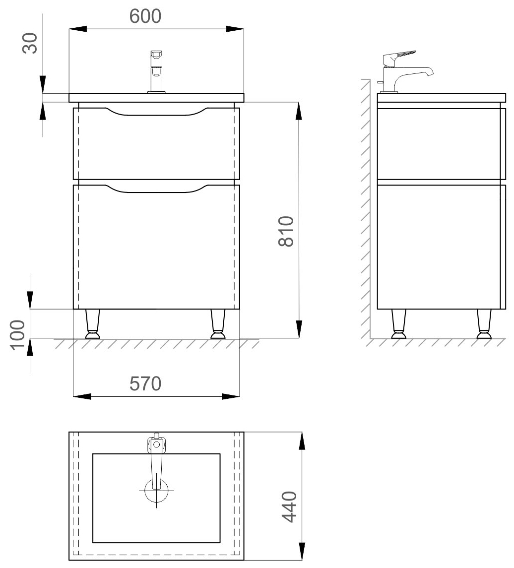 Sanwerk Alessa MV0000873 Габаритні розміри
