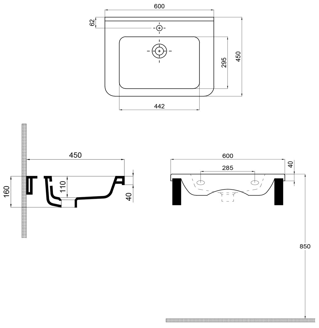 Sanwerk Liga MV0000857 Габаритные размеры