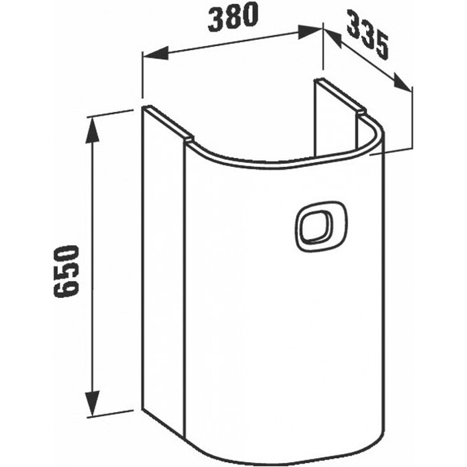 Laufen Mimo H4315520555401 Габаритні розміри