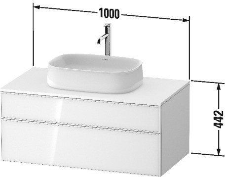 Duravit Zencha ZE482106380 Габаритні розміри