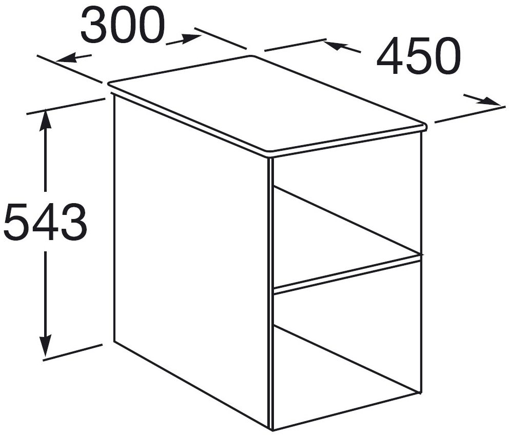 Roca Victoria Basic (A857509806) 30 см Габаритні розміри