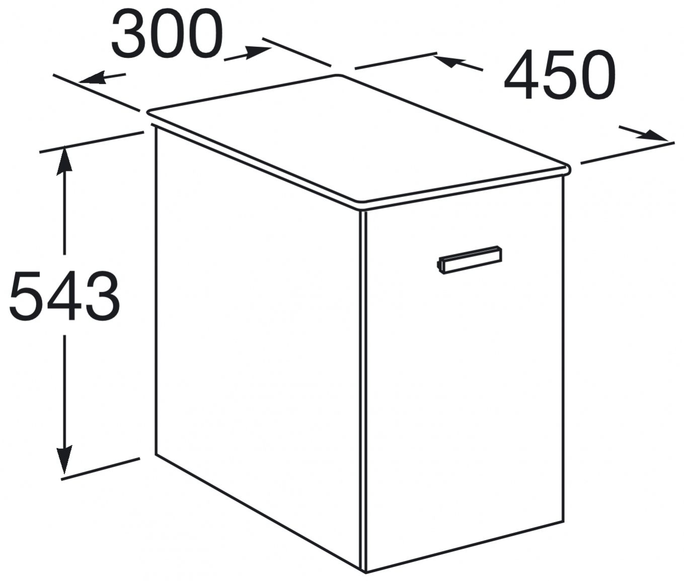 Roca Victoria Basic (A857510806) 30 см Габаритні розміри