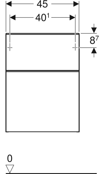 Geberit Smyle Square 500.357.JL.1 Габаритні розміри