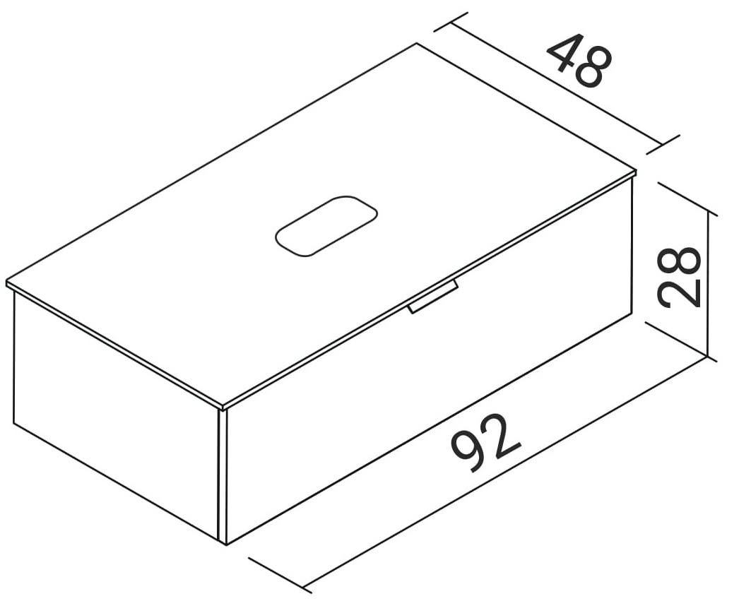 DiMARCO Moretta (DM06C006BK) 90 см Габаритні розміри