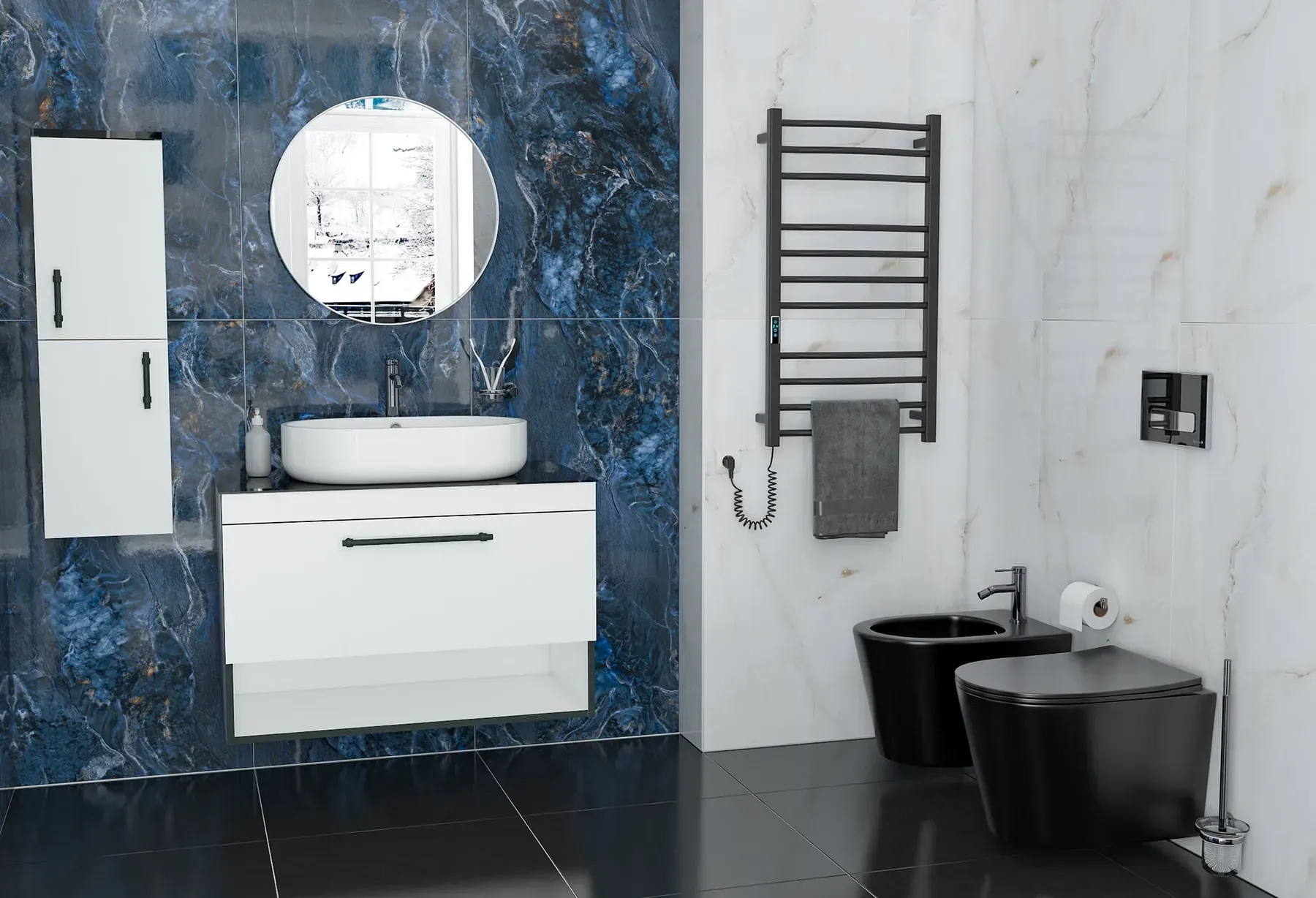 в продажу Тумба Imprese Black Edge (f32119W) 90 см - фото 3