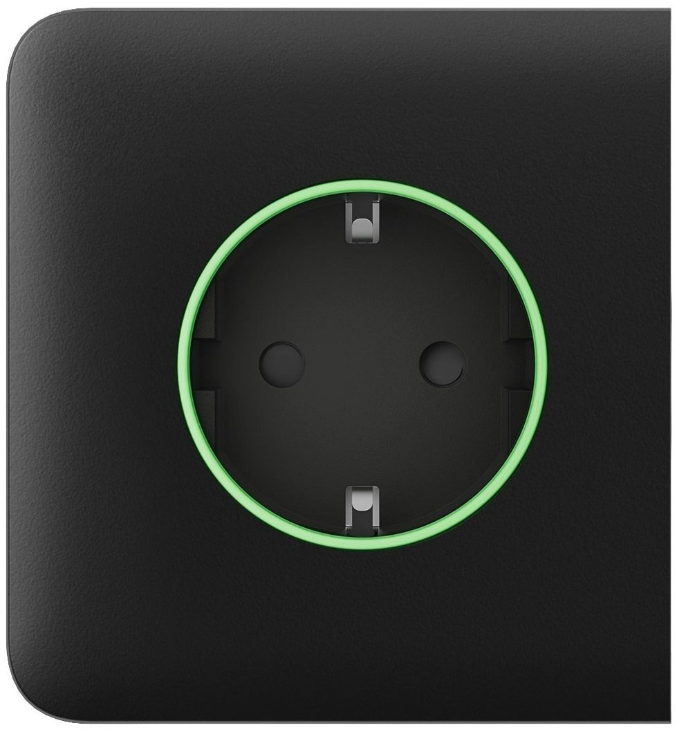 Лицьова панель розетки Ajax SideCover for Outlet smart, Jeweler, Black