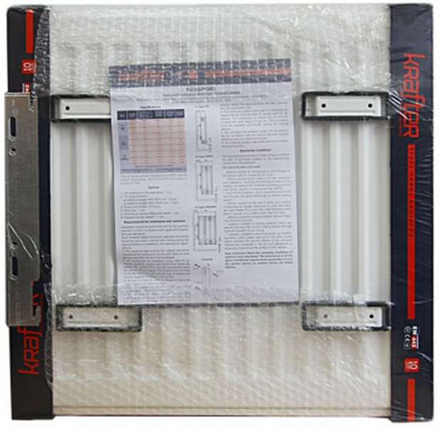 Радіатор для опалення Krafter S11 500x500 бокове підключення зовнішній вигляд - фото 9