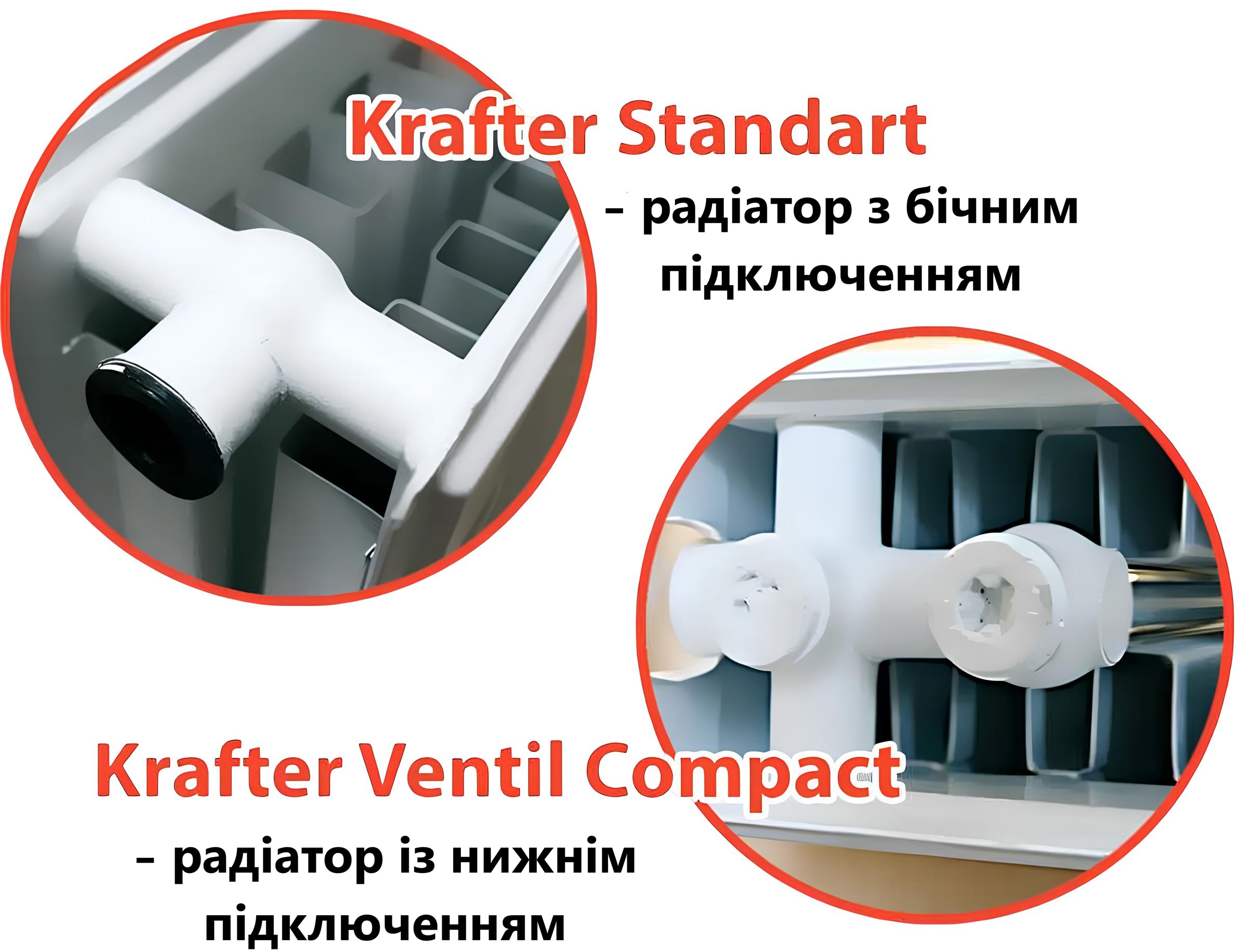 Радіатор для опалення Krafter S33 500x800 бокове підключення характеристики - фотографія 7