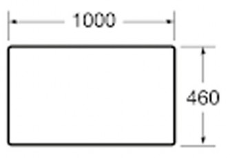 Roca Victoria Basic A857506806 Габаритні розміри