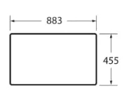 Roca Victoria Basic A857505155, 90 см Габаритні розміри