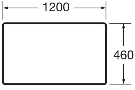 Roca Victoria Basic A857508806 Габаритные размеры