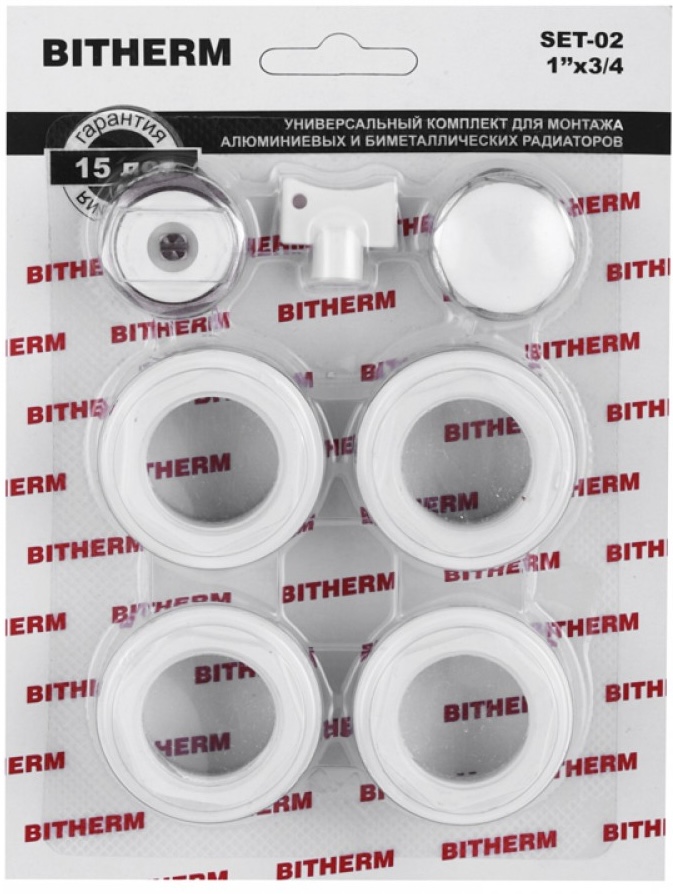 Комплект для радиатора Bitherm SET-02 3/4" без креплений (BT0553)