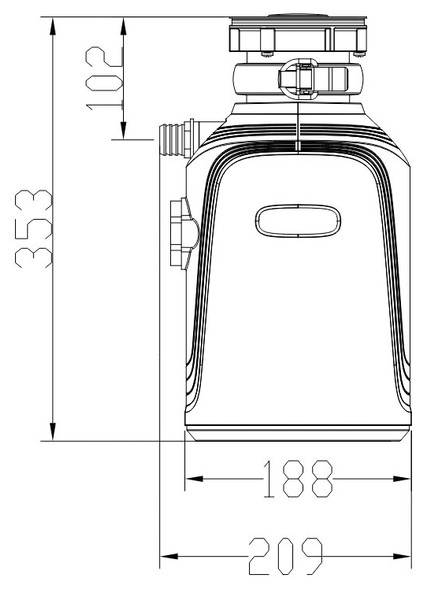 Koer FWD-01-1 (KR4912) Габаритные размеры