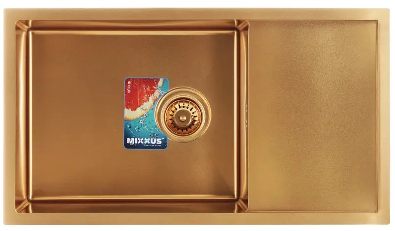 Инструкция кухонная мойка Mixxus MX7844-200-x1.2-PVD-Gold (MX0563)