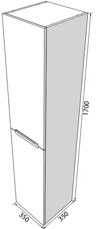 Radaway Laura 170 (M21170-01-01) Габаритні розміри