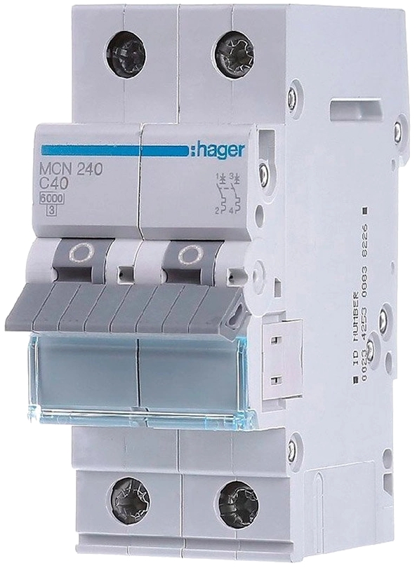 Hager 2P 6kA C-40A 2M (MCN240)