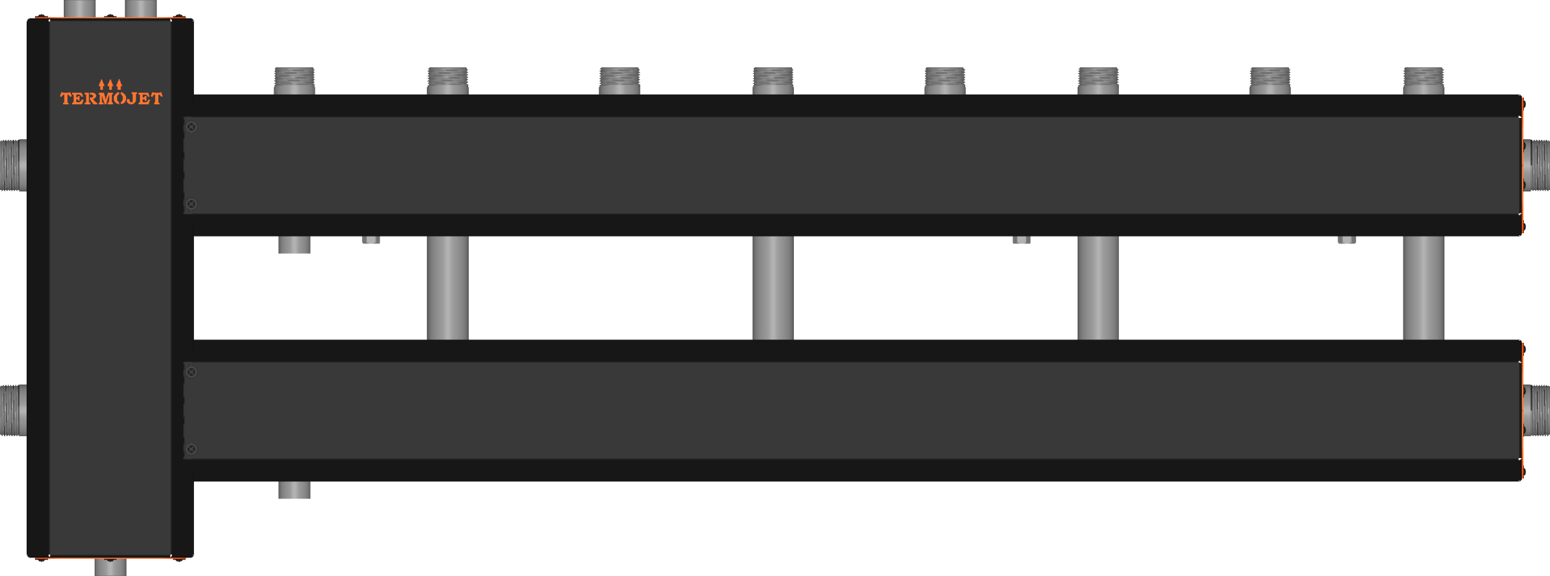 Коллектор отопления Termojet КГС42В.125(200) 4+1 вверх (84040422)