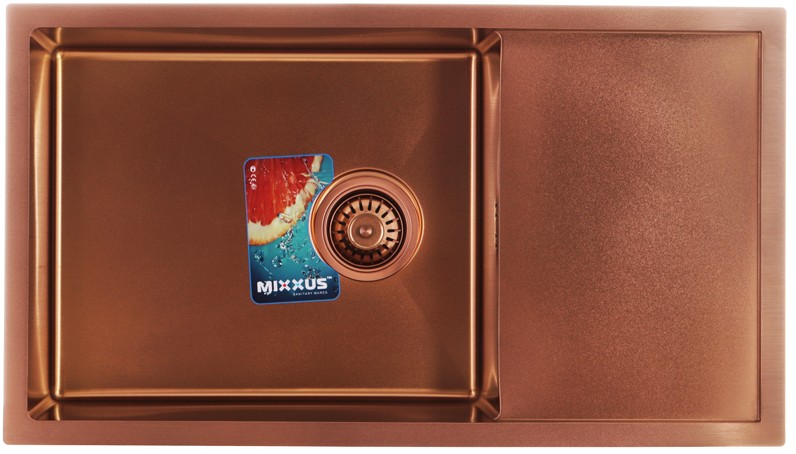 Кухонна мийка Mixxus MX7844-200x1.2-PVD-Bronze (MX0562)