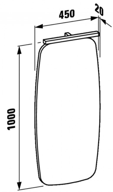 Laufen Mimo H4425510555301 Габаритні розміри