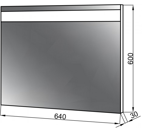 ЮВВІС Valencia Z-64 LED (500401) Габаритные размеры