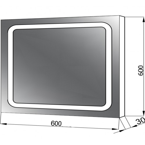 ЮВВІС Senator Z-600x600 LED (501301) Габаритные размеры