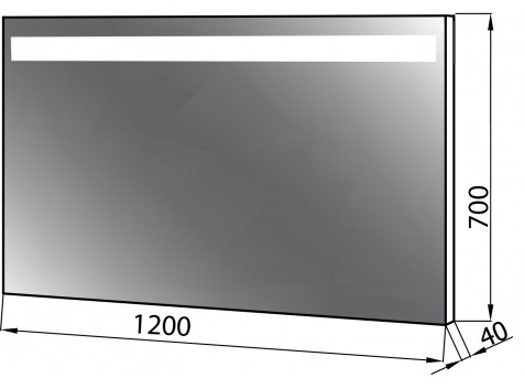 Norway 1200 LED Габаритные размеры