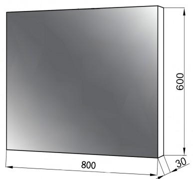 Norway Z-800x600 Led + defogger Габаритные размеры