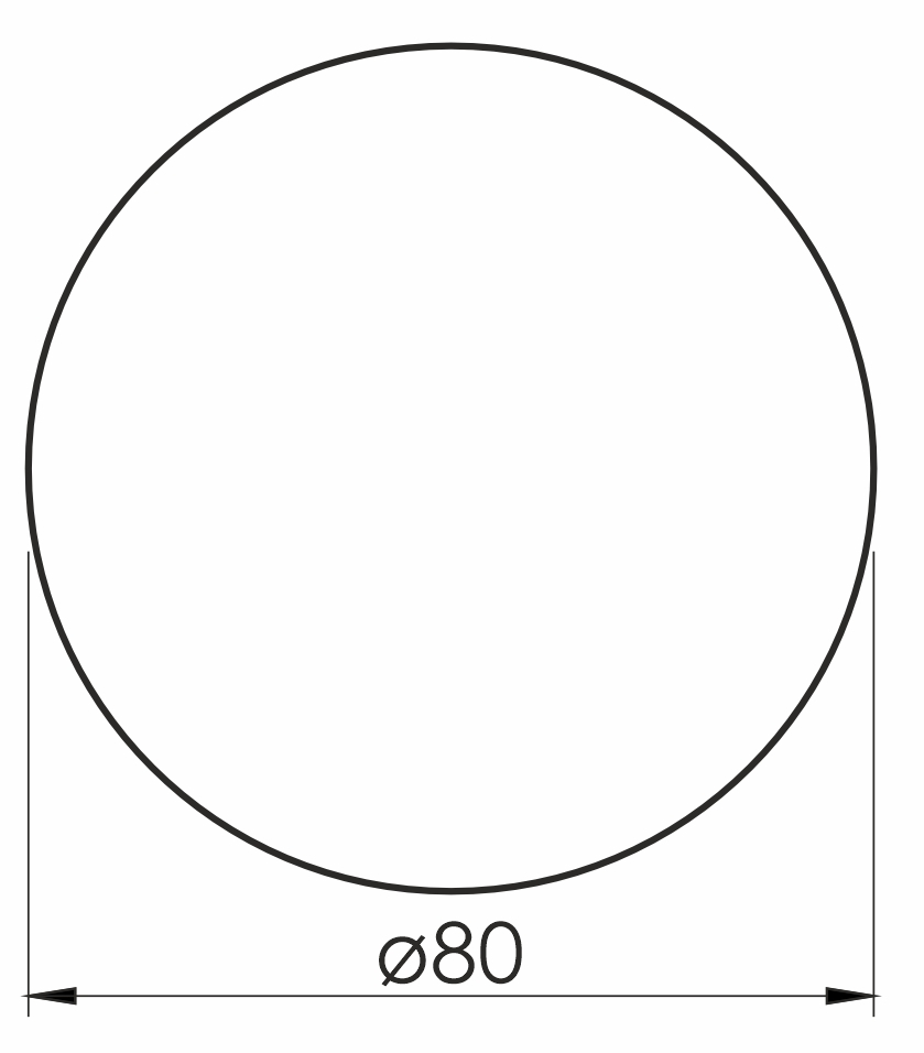 Volle Luna Ronda 800 (1648.50078800) Габаритні розміри