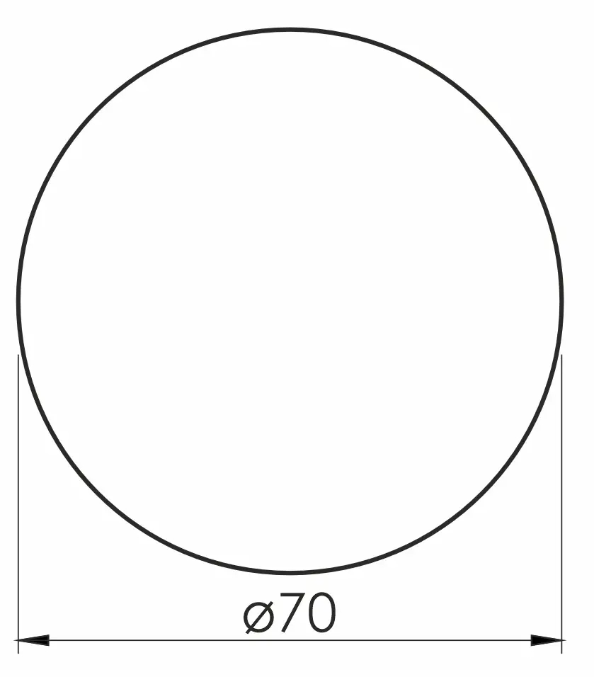 Volle Luna Ronda 700 (1648.50077700) Габаритные размеры