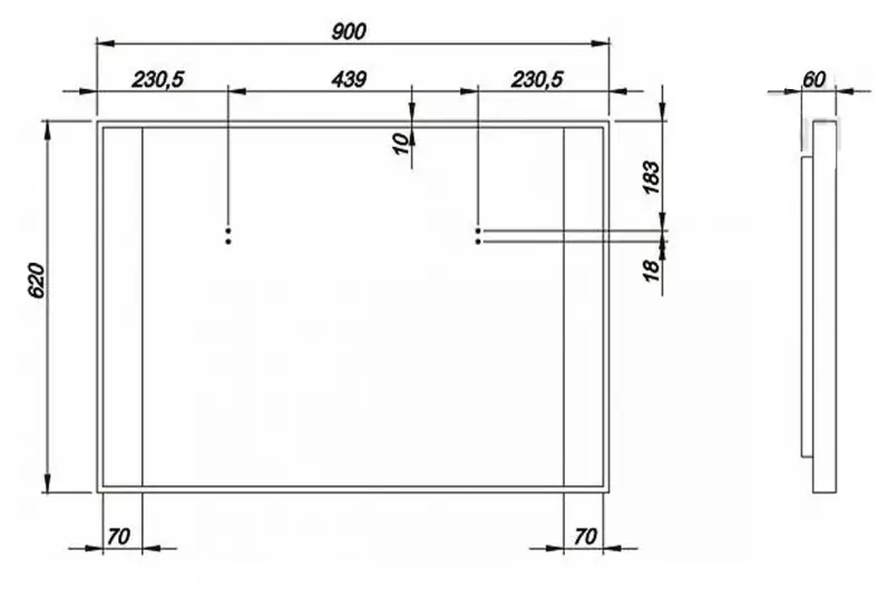 Kolo Quattro 88381000 Габаритные размеры