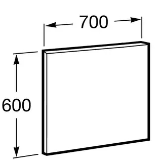 Roca Victoria Basic 700 (A812327406) Габаритні розміри