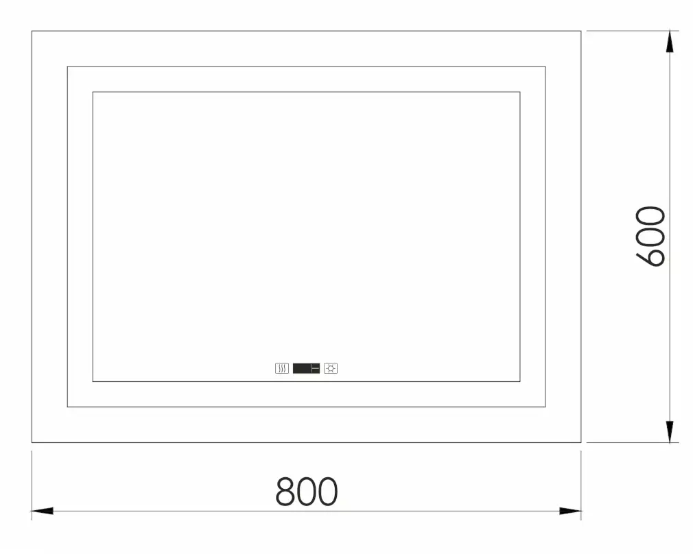 Imprese Karlov Option 600x800 (m08607600MC) Габаритні розміри