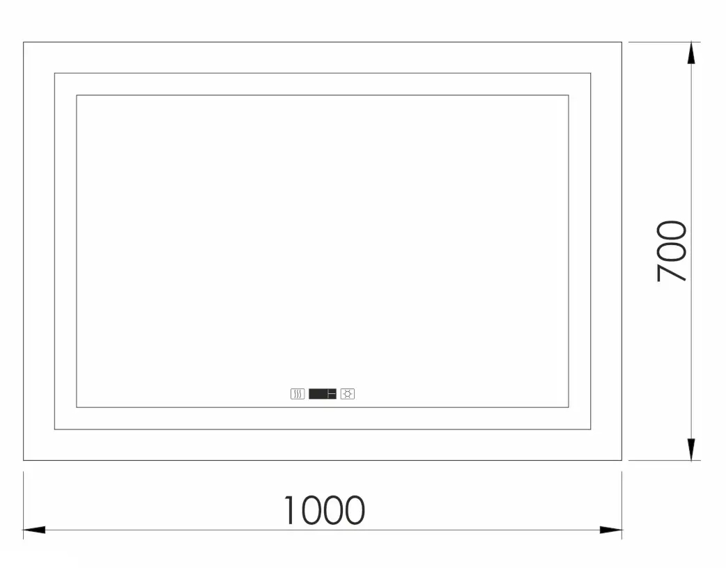 Imprese Karlov Option 700x1000 (m08607600ME) Габаритные размеры