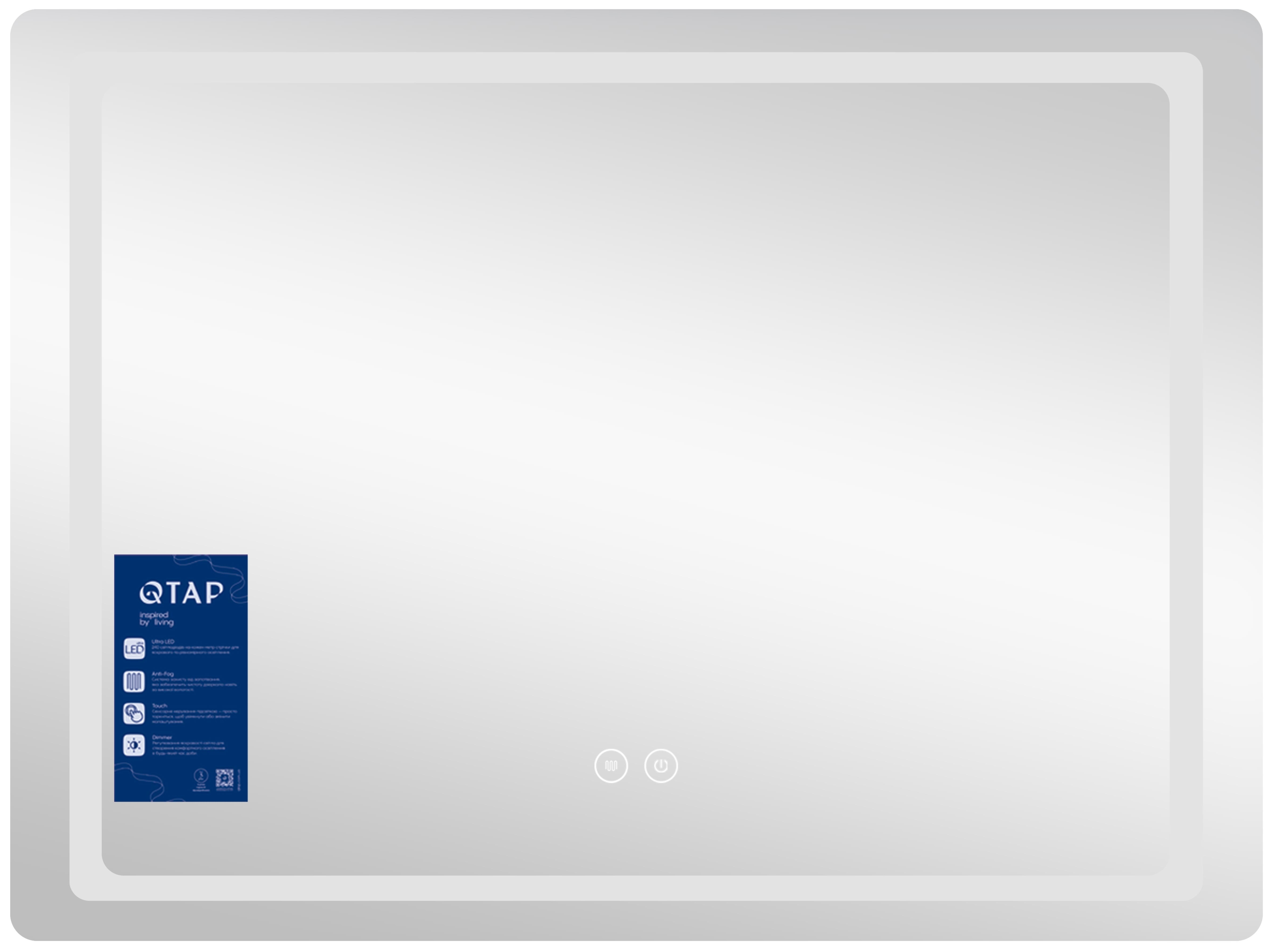 Зеркало Q-Tap Mideya (DC-F908) 800х600 цена 4515 грн - фотография 2