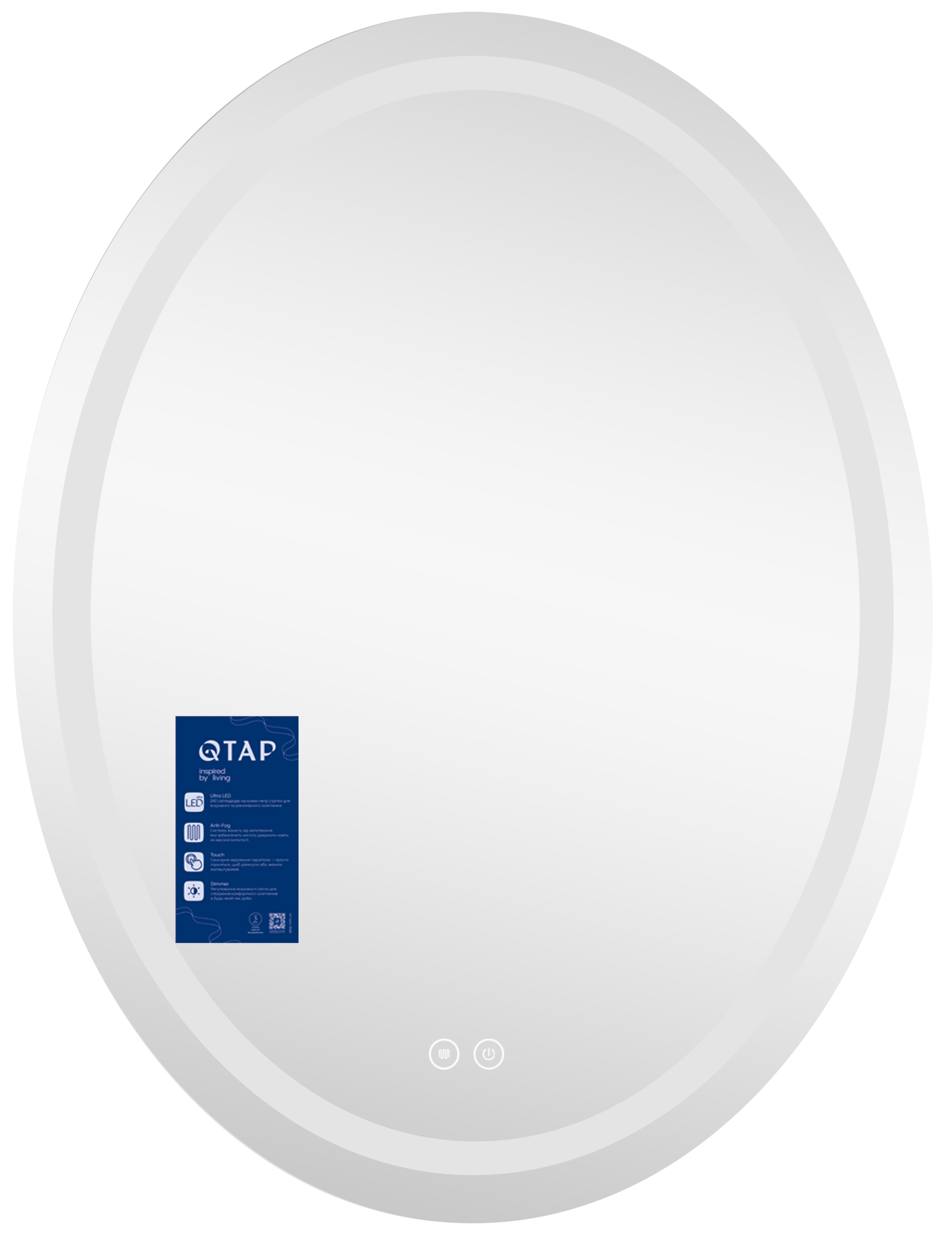 Дзеркало Q-Tap Mideya (DC-F801) 600х800 ціна 4515 грн - фотографія 2