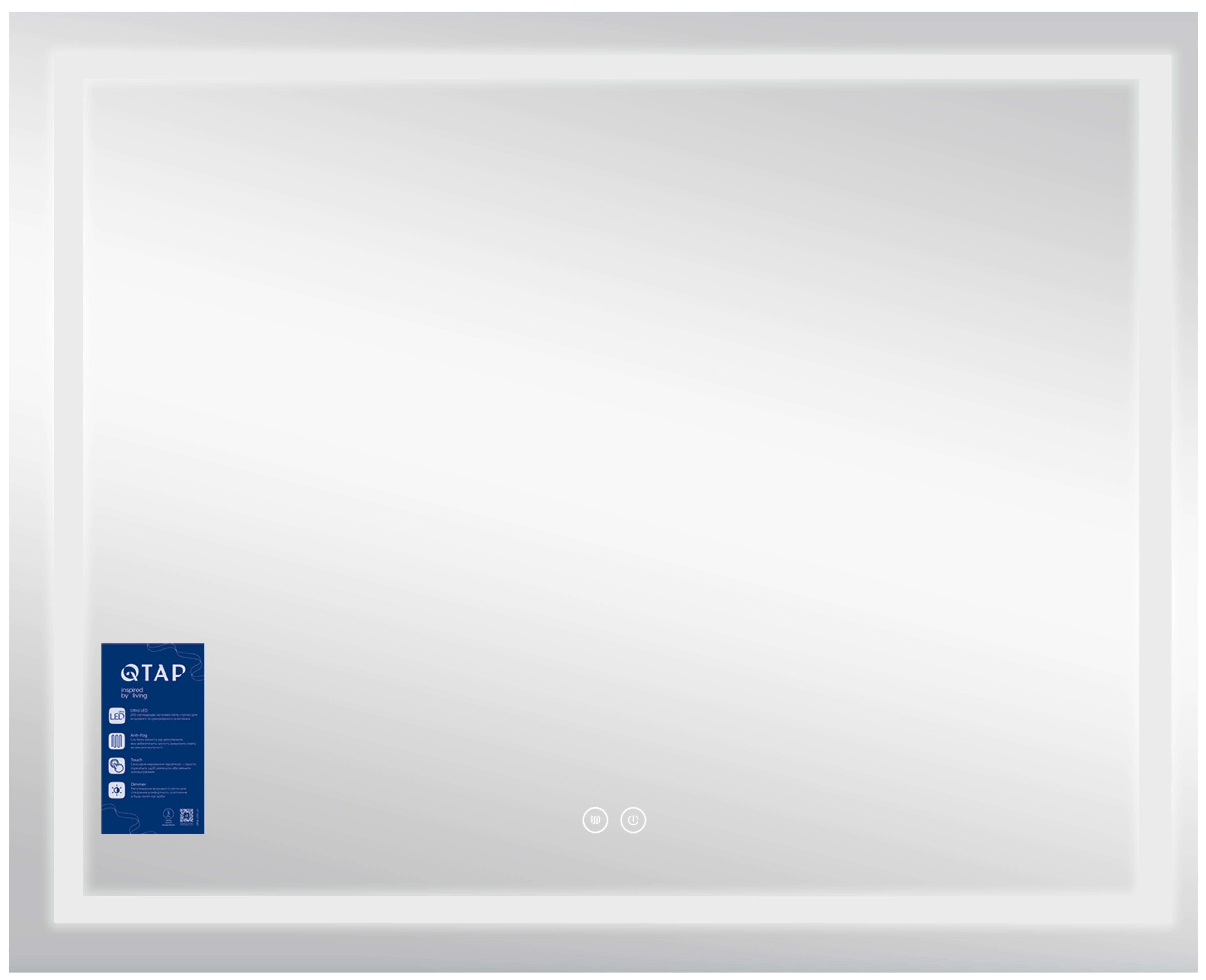 Дзеркало Q-Tap Mideya (DC-F614) 1000х800 ціна 6349 грн - фотографія 2