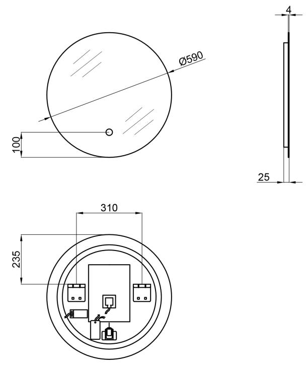 Q-Tap Scorpio R590 (QT14782001W) Габаритні розміри