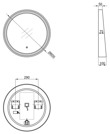 Q-Tap Robin R600 (QT13786501B) Габаритные размеры