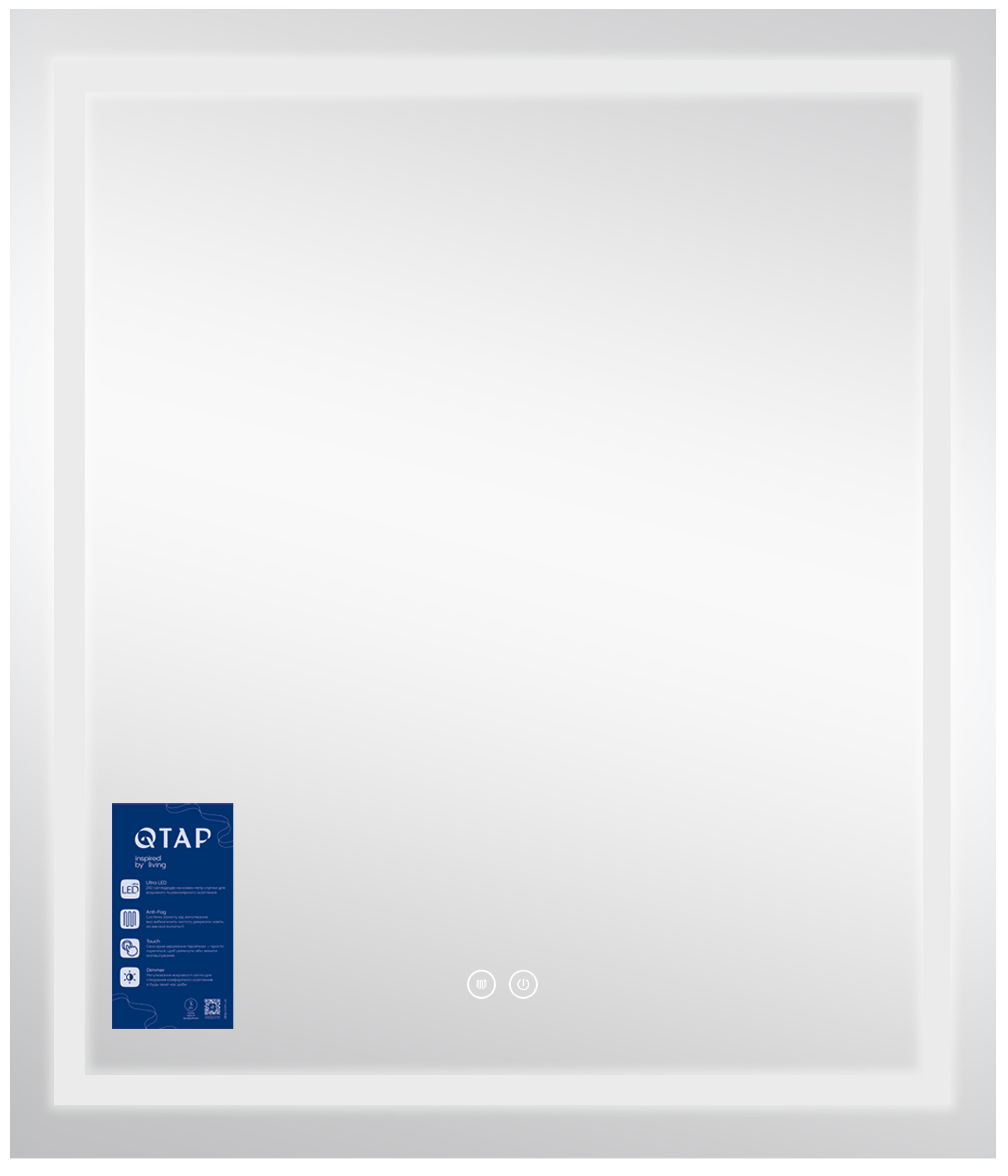 в продажу Дзеркало Q-Tap Mideya 700х800 (QT2078DCF7080W) - фото 3