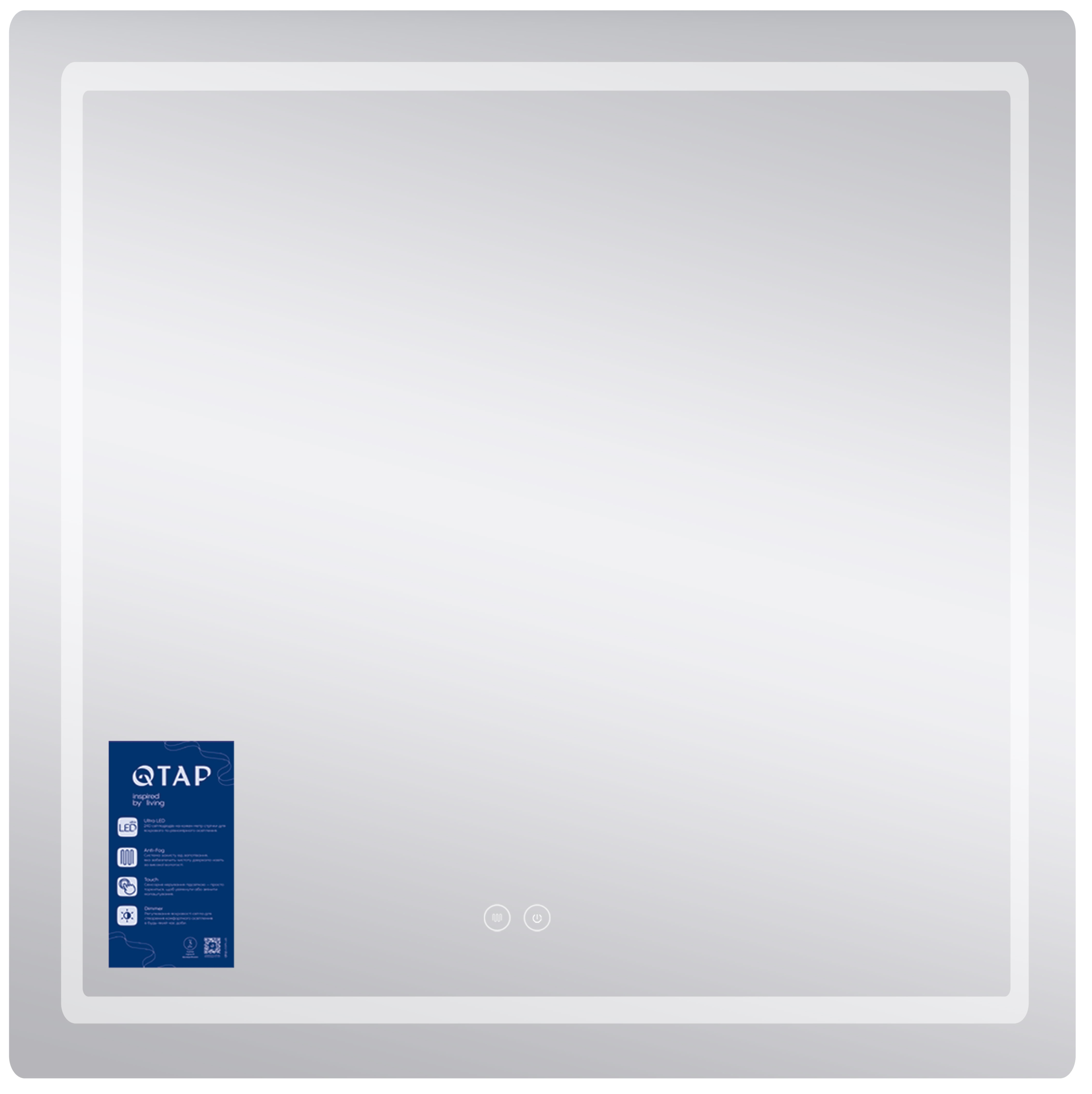 Дзеркало Q-Tap Mideya 800x800 (QT2078NCF8080W) ціна 5861 грн - фотографія 2