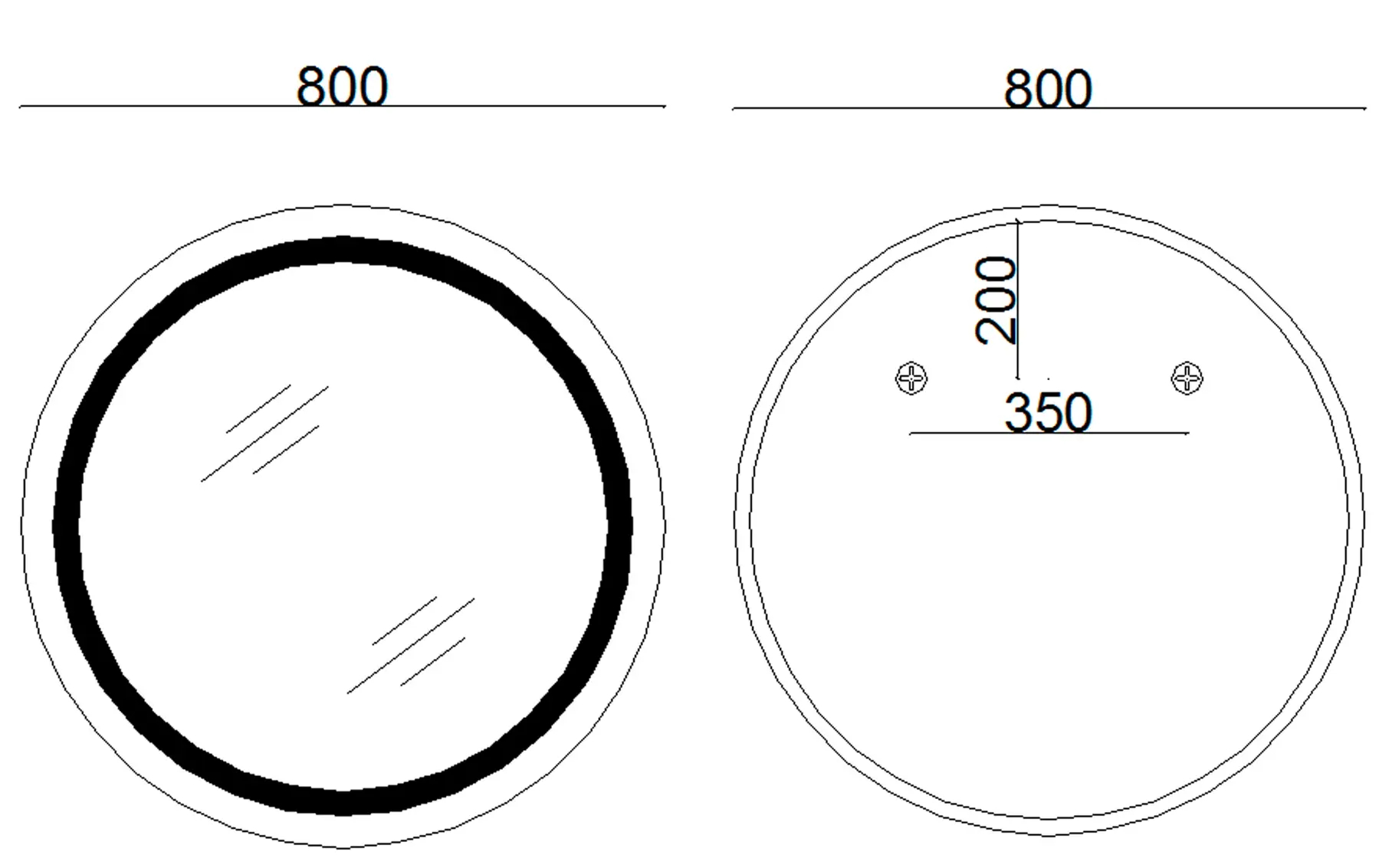 Lidz Aria R800 (LD78LR800) Габаритные размеры