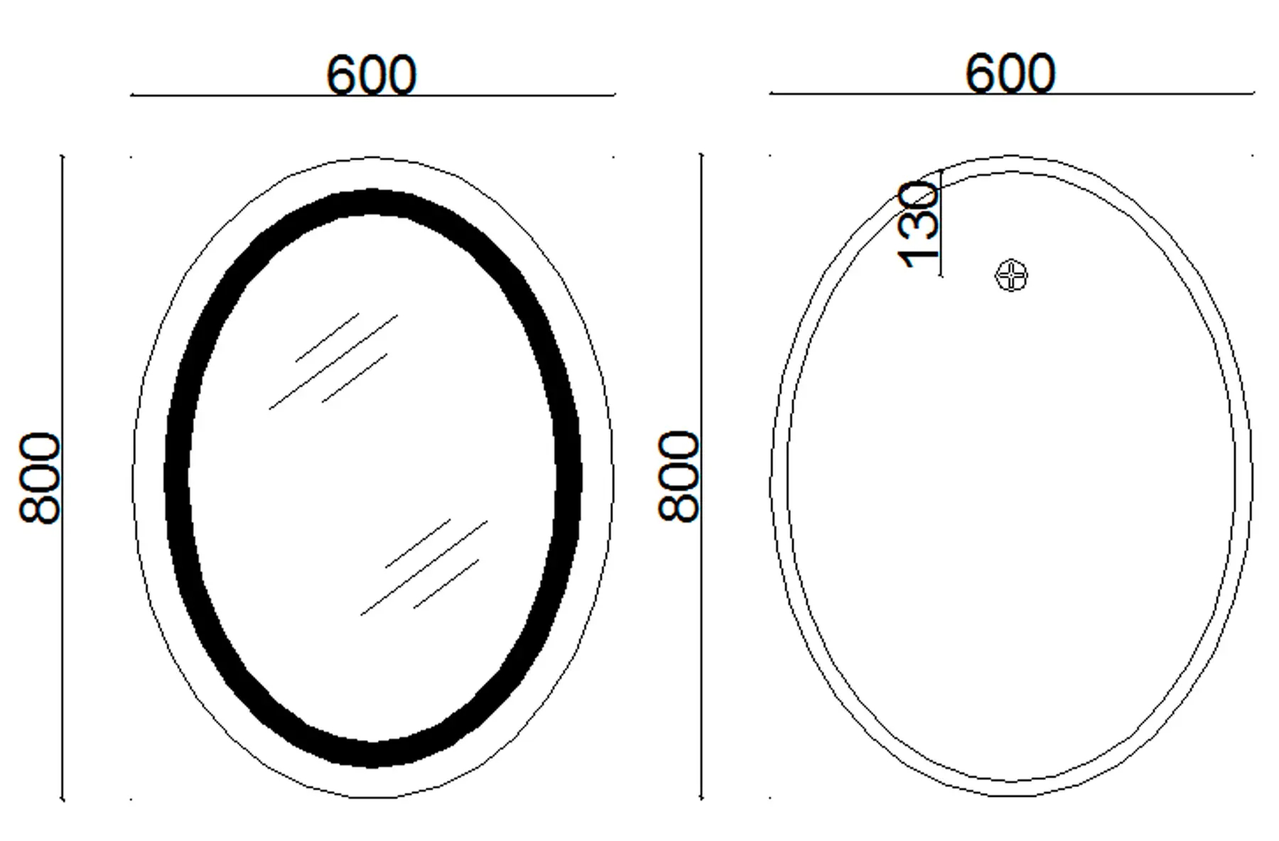 Lidz Vida 800х600 (LD78LF6080) Габаритні розміри