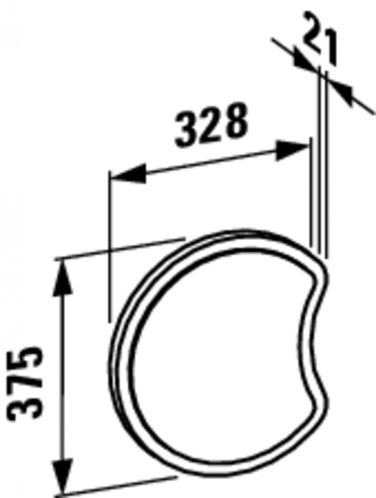 Laufen Florakids (H4616120034721) Габаритні розміри