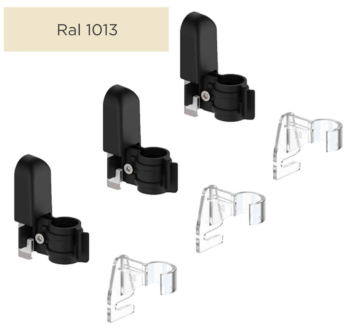 Комплект настінного кріплення DeLonghi GBT для трубчастого радіатора RAL1013MATT (3шт) в інтернет-магазині, головне фото