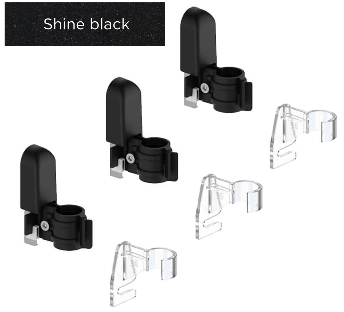 DeLonghi GBT для трубчастого радіатора Shine Black (3шт)