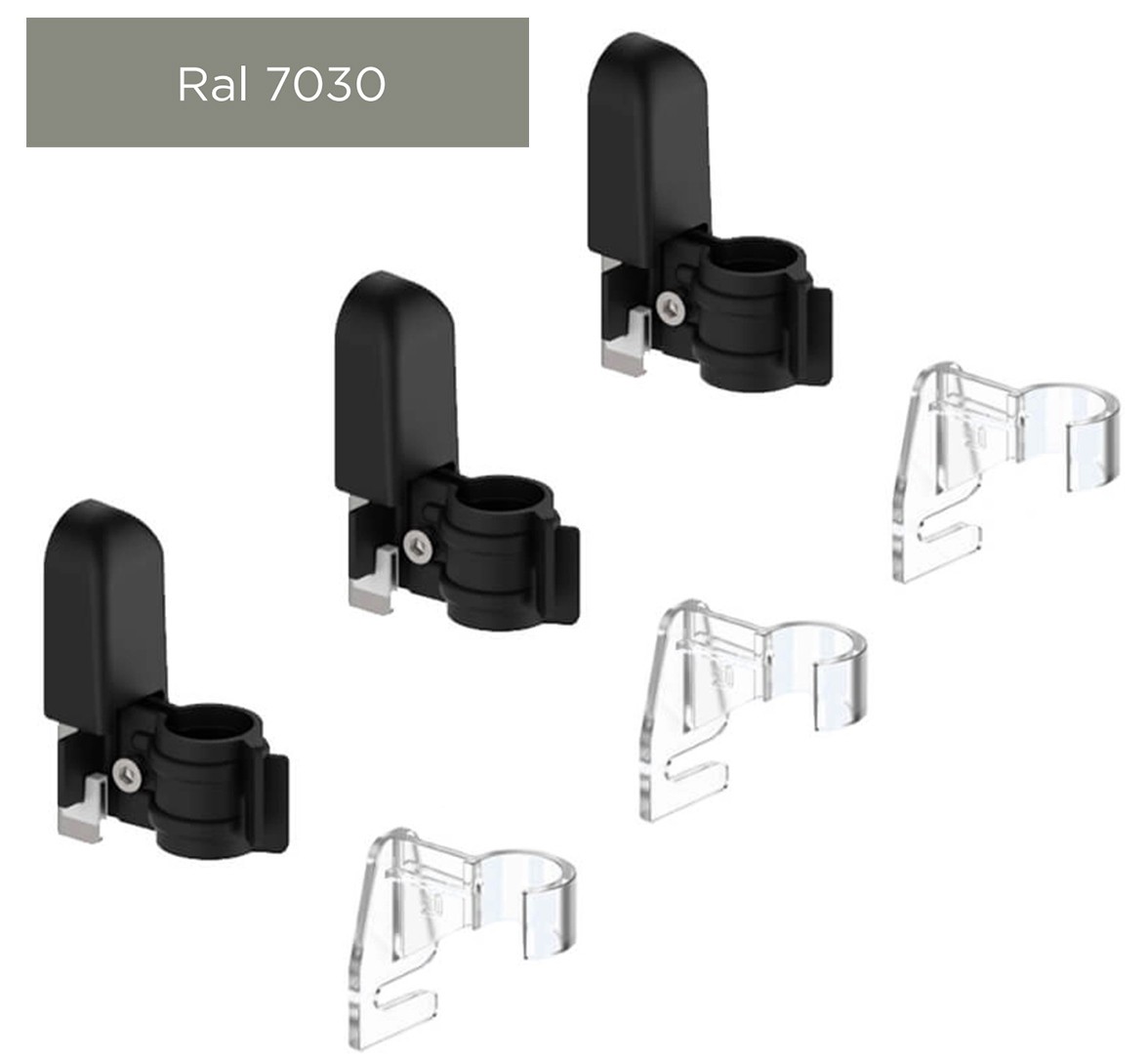 DeLonghi GBT для трубчастого радіатора RAL7030 Rough (3шт)