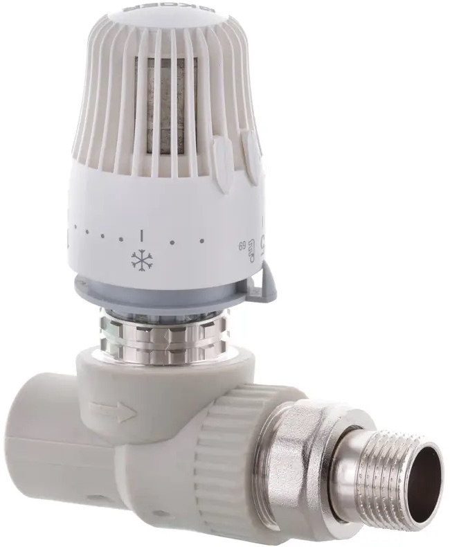 Koer K0155.PRO PPR 20x1/2 з термоголовкою, прямий (KP0198)