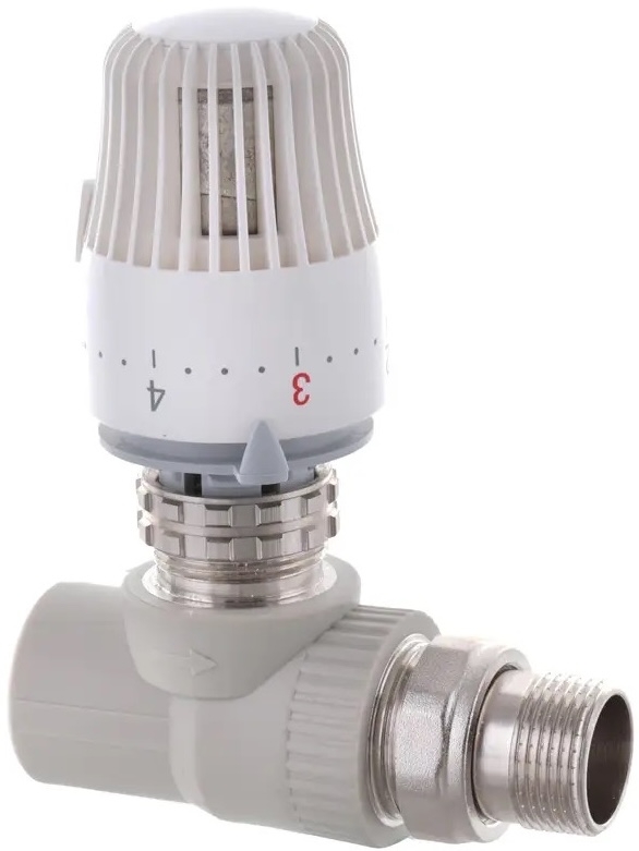 Koer K0156.PRO PPR 25x3/4 з термоголовкою, прямий (KP0199)