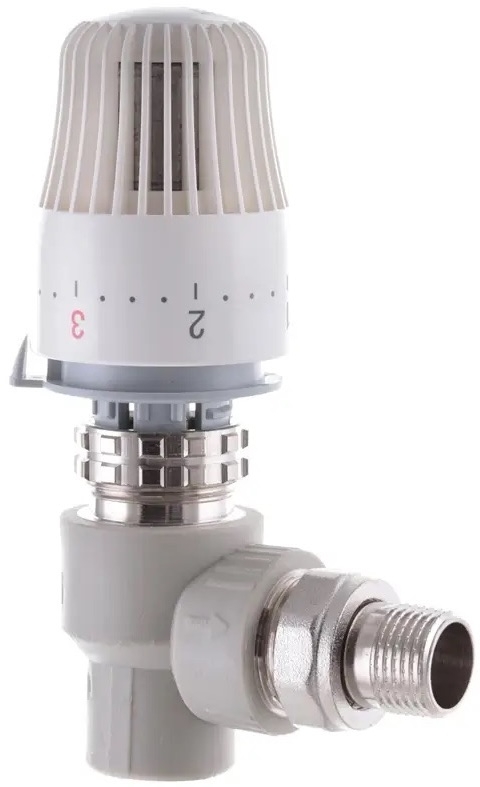 Koer K0153.PRO PPR 20x1/2 з термоголовкою, кутовий (KP0195)